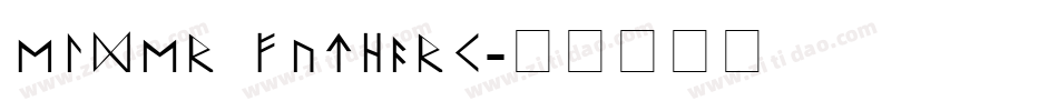 Elder Futhark字体转换
